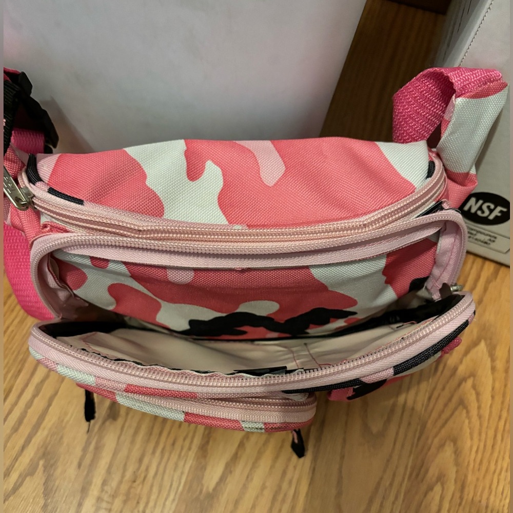 Pink Camo Hip Waist Fanny Pack  Camouflage Belt Travel Pouch